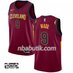 NBA Børn Trøje Cleveland Cavaliers Dwyane Wade 9 Nike 2017-18 Rød Swingman